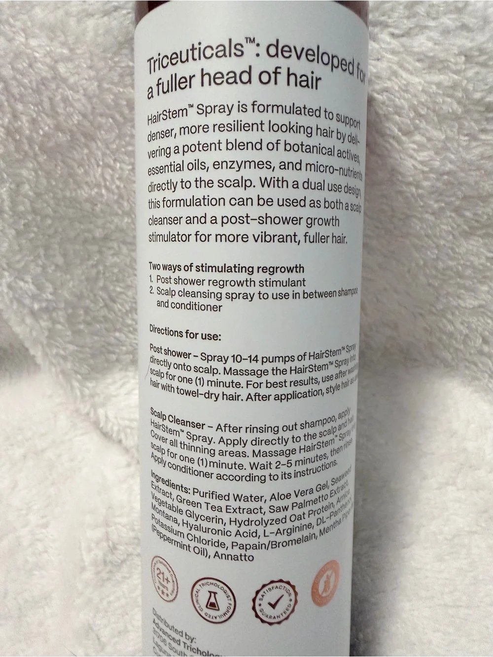 Advanced Trichology HairStem Follicle Stimulating Hair Growth Spray